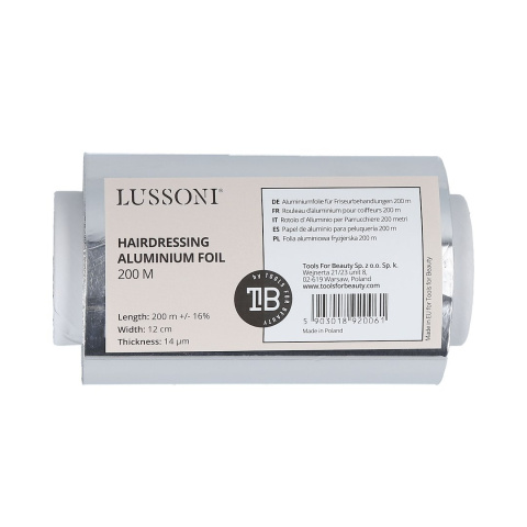 LUSSONI DSP ALLUMINIUM HAIDRESSING FOIL 200 M LUSSONI DSP ALLUMINIUM HAIDRESSING FOIL 200 M